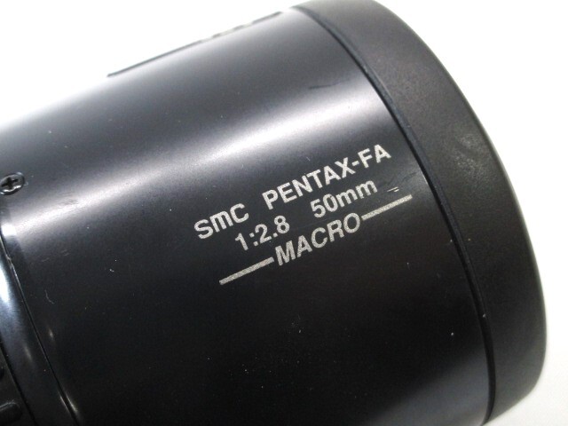 *PENTAX Pentax smc PENTAX-FA F2.8 50mm MACRO macro lens Junk * S04-0323