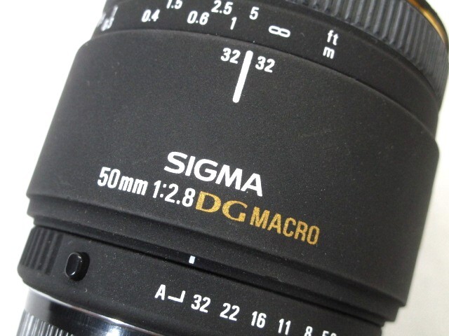 ☆SIGMA シグマ 50mm F2.8 EX DG MACRO Φ55mm マクロレンズ PENTAX Kマウント / Nikon Fマウント用 ジャンク☆ S04-0316_画像5