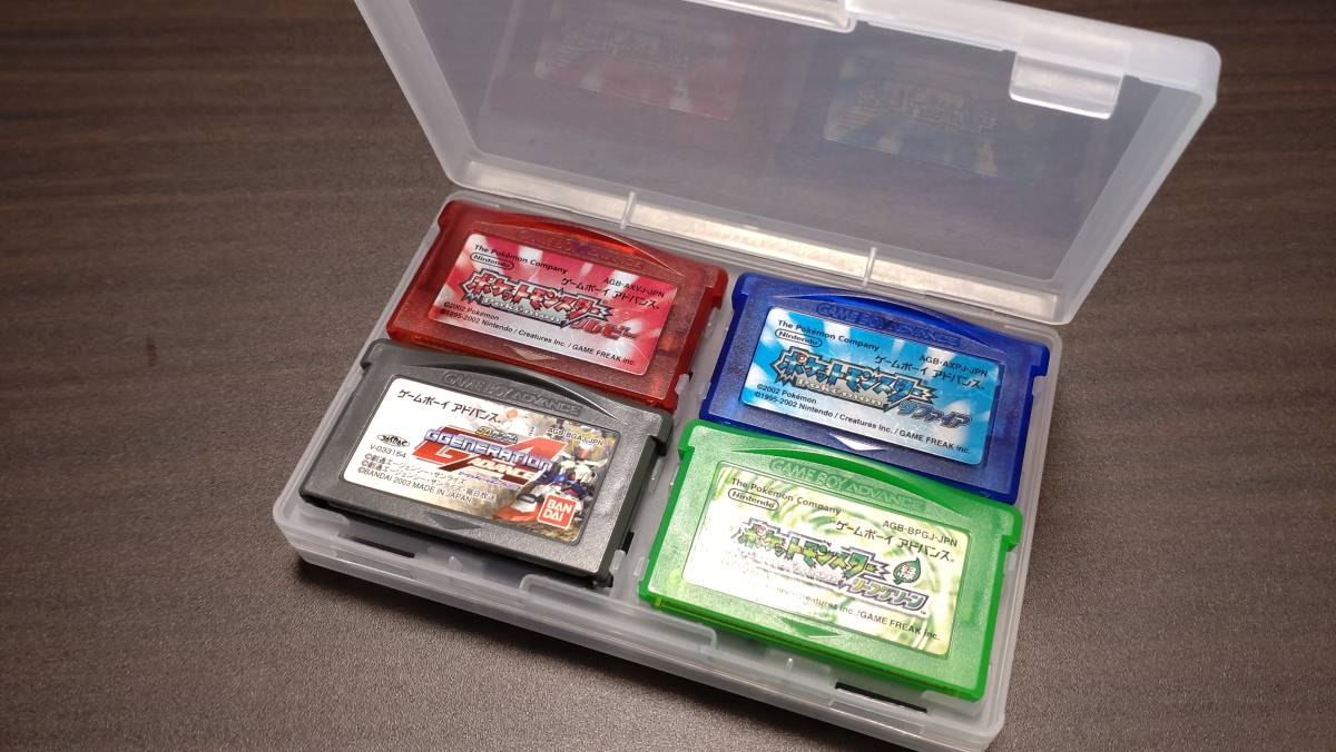 【新品未使用】ゲームボーイアドバンス ソフトケース clear ２個セット ソフト8本収納可能 ips gba 任天堂 #0356357