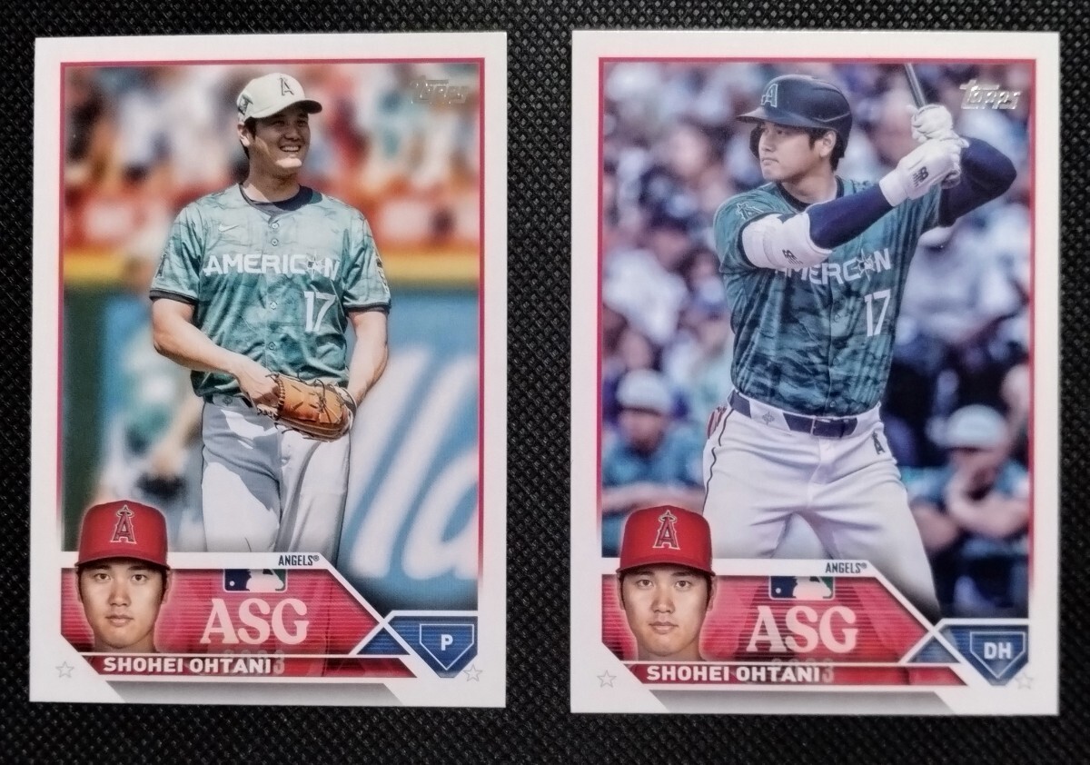 大谷翔平 オールスター 2枚セット【2023 TOPPS UPDATE SERIES ALL-STAR GAME SHOHEI OHTANI ASG-6 & ASG-31】 エンジェルス ドジャースの画像1