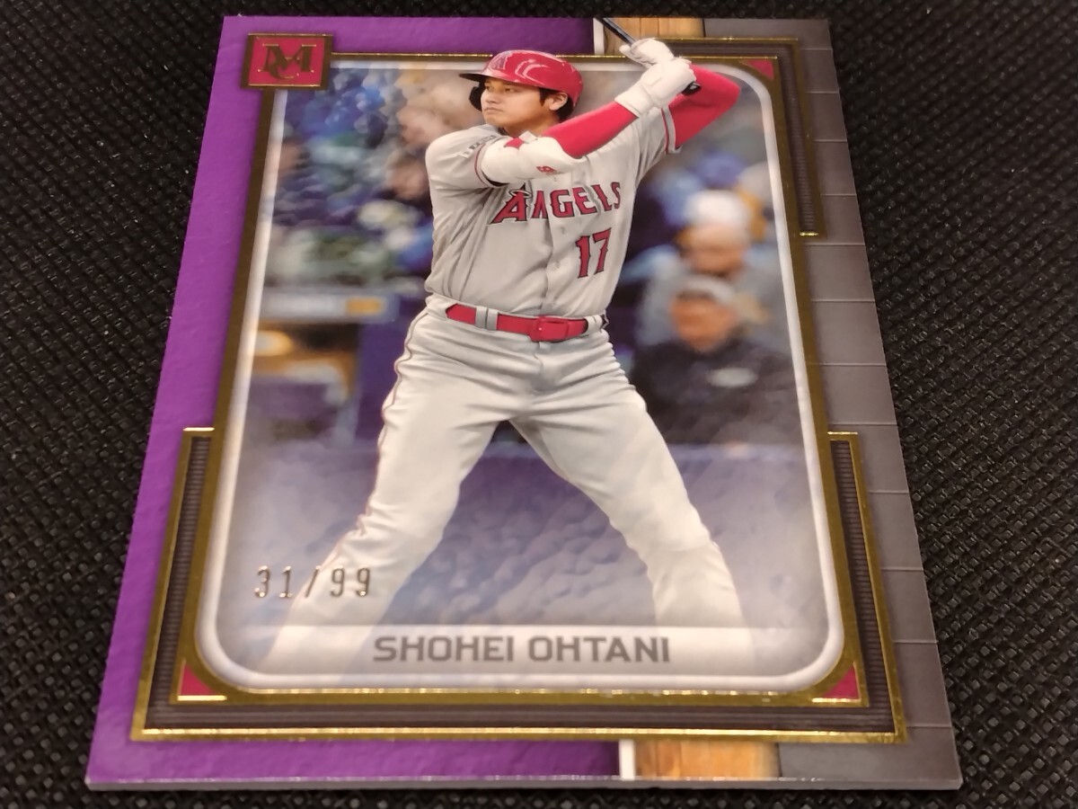 大谷翔平 99枚限定 アメジスト【2023 TOPPS MUSEUM COLLECTION #42 SHOHEI OHTANI AMETHYST PARALLEL】 エンジェルス ドジャース レアの画像3