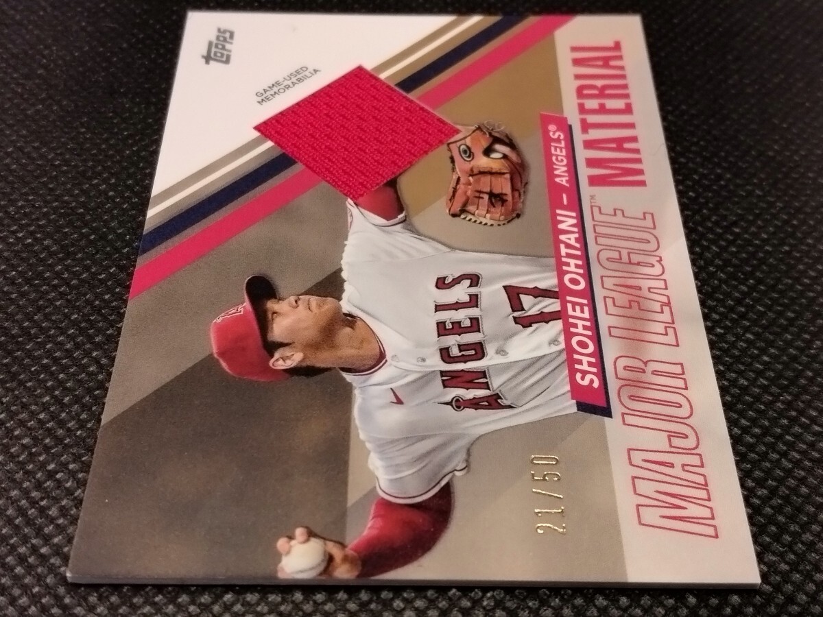 大谷翔平 50枚限定 レリック 金 【2024 TOPPS SERIES 1 MAJOR LEAGUE MATERIAL SHOHEI OHTANI MLM-SO GOLD】 エンジェルス ドジャース_画像3