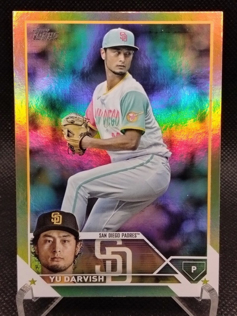 ダルビッシュ有 2枚組【2023 TOPPS CHROME SILVER PACK UPDATE SERIES YU DARVISH T88CU-67】&【2023 TOPPS SERIES 1 #279 GOLD】パドレス_画像5