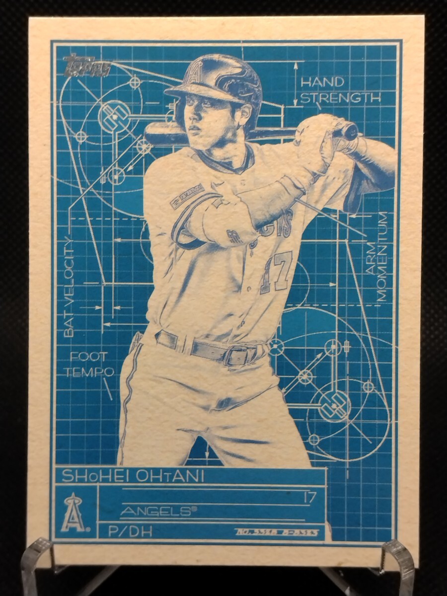 大谷翔平 設計図 【2024 TOPPS SERIES 1 SUPERSTAR BLUEPRINT SHOHEI OHTANI SB-3】 エンジェルス ドジャースの画像1