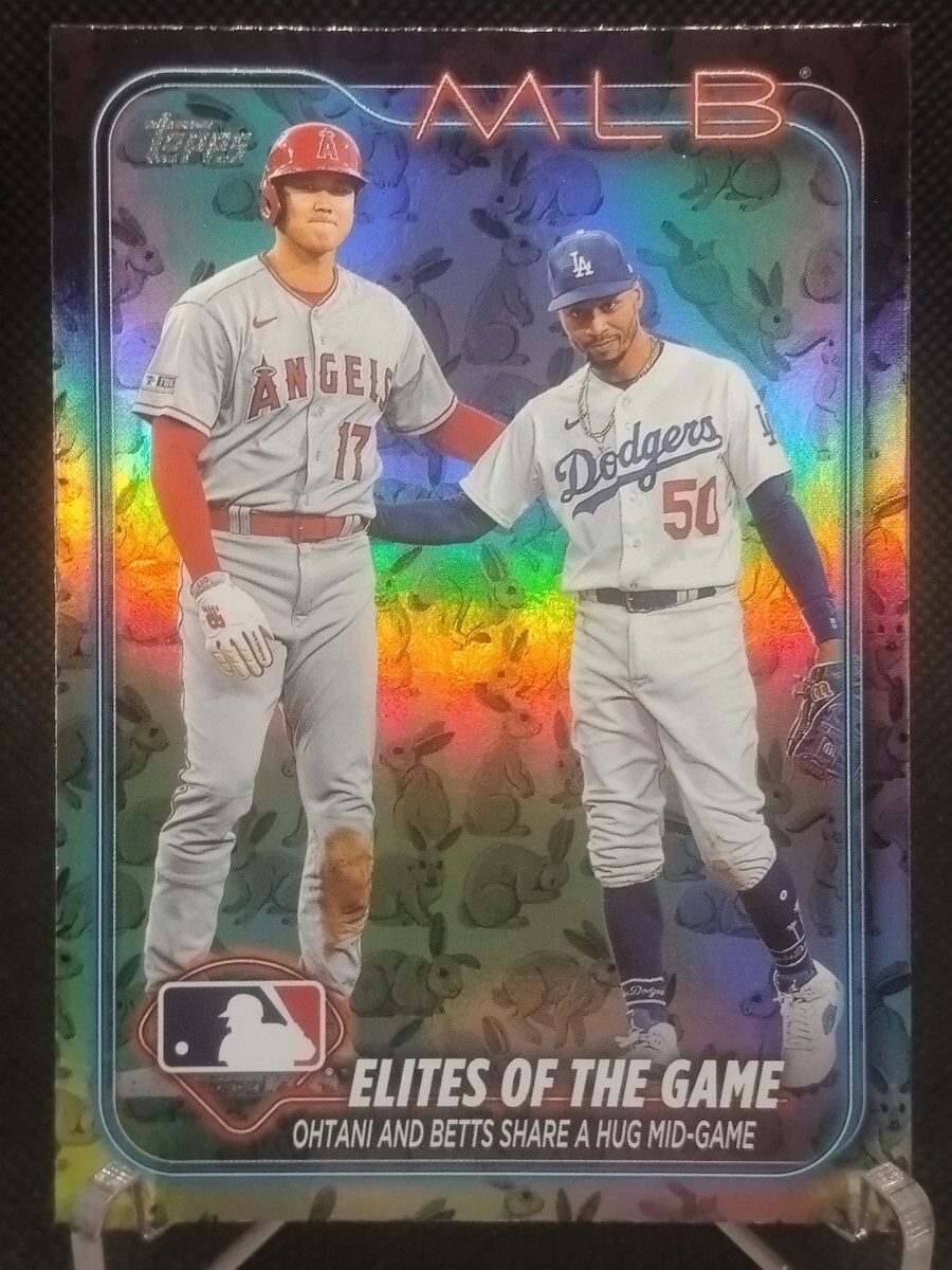 大谷翔平 イースターラビット 【2024 TOPPS SERIES 1 #138 ELITES OF THE GAME HOLIDAY RABBITS PARALLEL】 ムーキー・ベッツ ドジャース_画像1