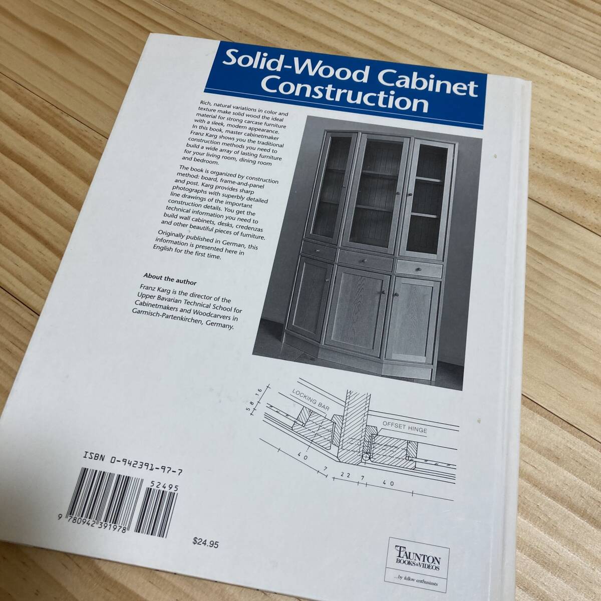 木工洋書 Solid-Wood Cabinet Construction by Franz Karg | Taunton_画像2