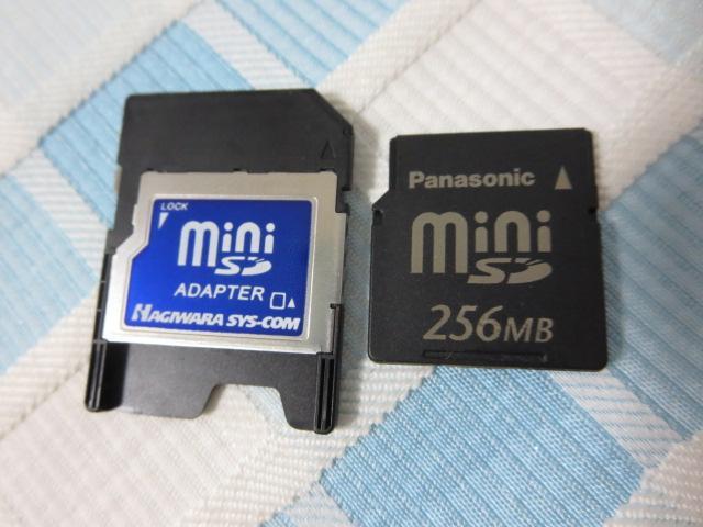 Panasonic miniSDメモリーカード 256MB RP-SS256B/アダプタ付_画像1