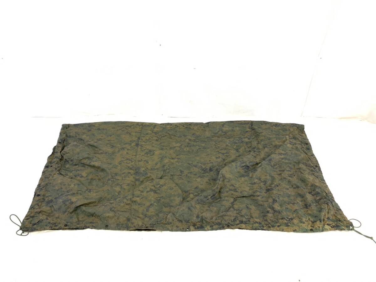 【米軍放出品】☆タープ テントシート 225cm×200cm 迷彩 ウッドランド ミリタリー キャンプ アウトドア MARPAT 防雨シート(60)HC13DK＃24_画像3