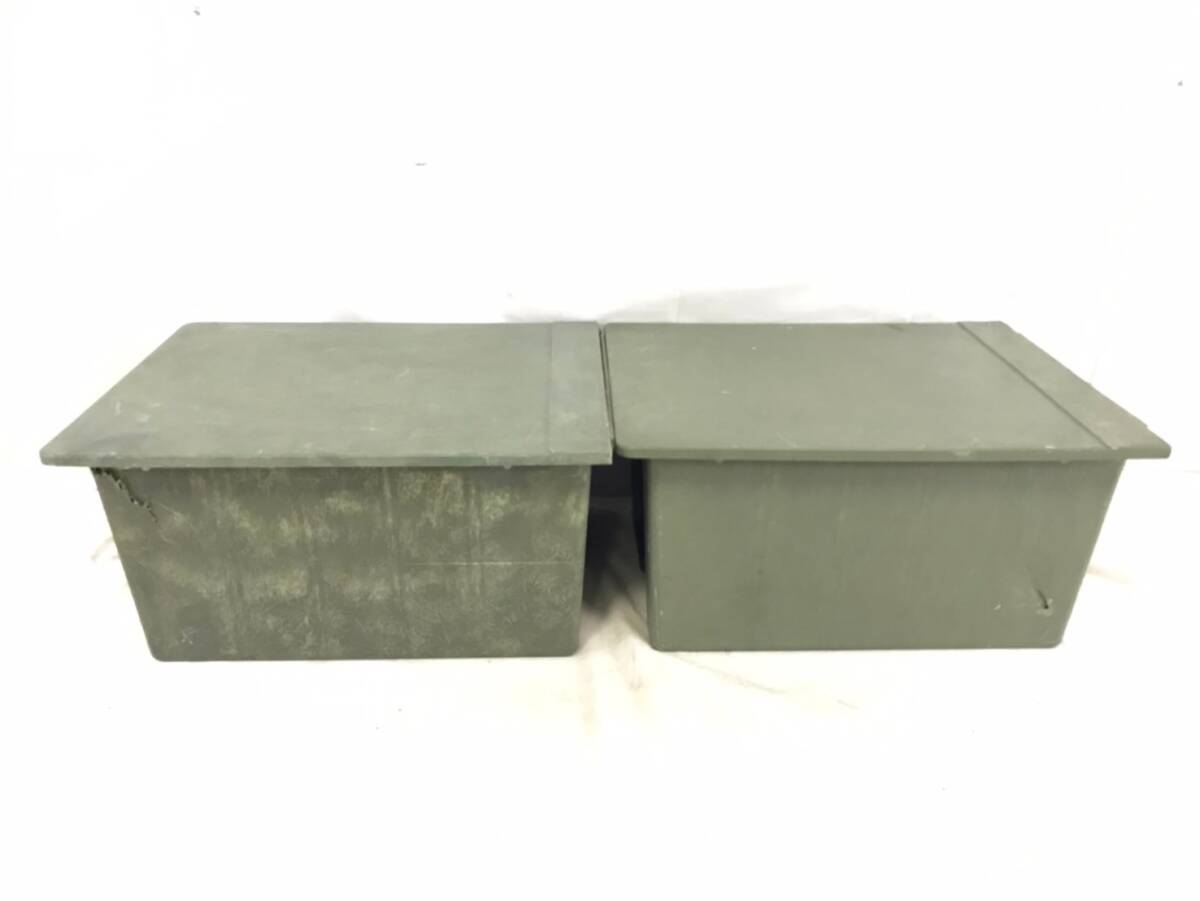 米軍放出品 道具箱 ツールボックス W56×D42×H28.5cm ハードケース USMC Half Insert Container 収納ボックス2個(180)XC26LK#24_画像8