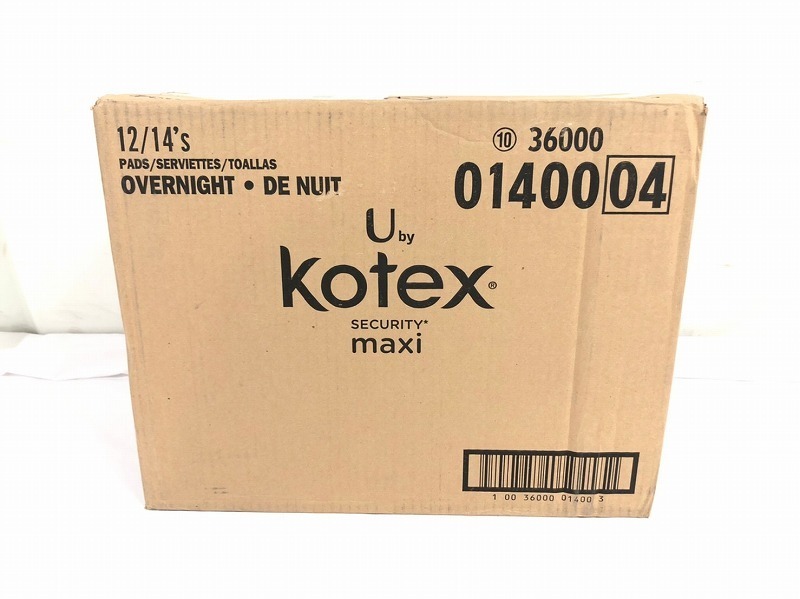 【米軍放出品】☆未使用品 Kotex 夜用ナプキン 14枚入り×12パック 01400-04 羽なし(120)☆CC5I_画像3