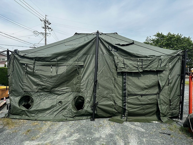 【米軍放出品】未使用品 大型テント シェルター 軍用指揮所テント ミリタリー CAMEL MGPTS 18×18FT キャンプ ８〜10人用防災 ☆CC14R_画像8