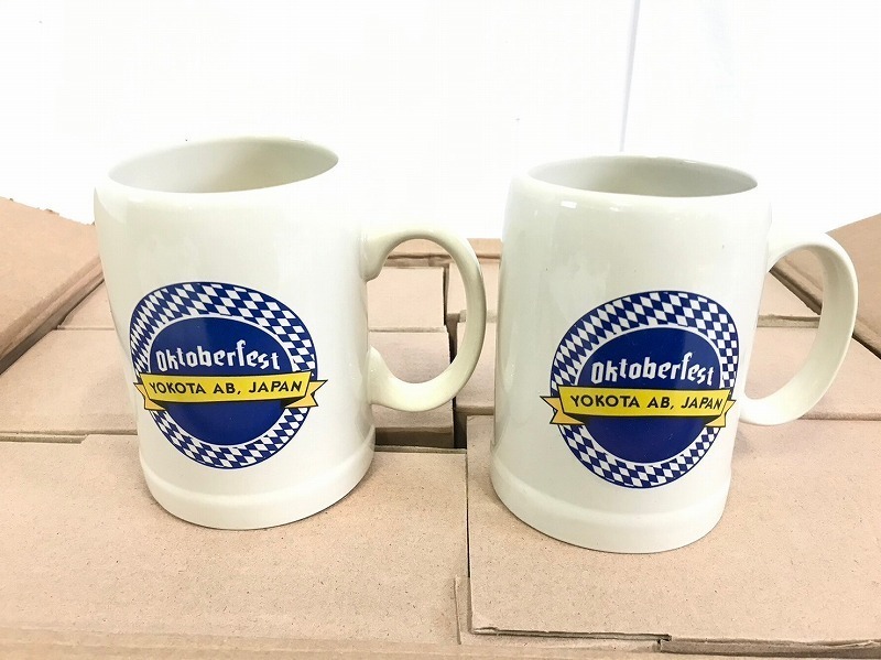 【米軍放出品】☆未使用品 ビールマグカップ ビアマグ 6個 360ml コップ ビールジョッキ Oktoberfest 横田基地オリジナル(80)☆CC29ABの画像2