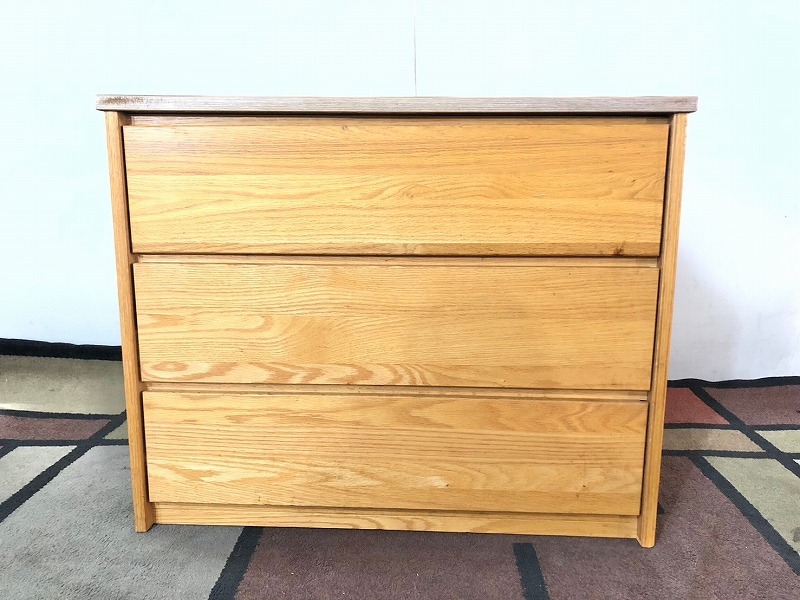 [ the US armed forces discharge goods ]3 step chest drawer side chest american Mid-century storage furniture antique America furniture (220)BC1DM-2-W