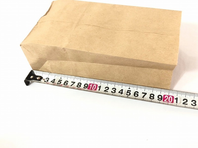 [ the US armed forces discharge goods ] unused goods paper bag angle bottom sack tea plain craft 6000 sheets W10.5×D6.5×H20cm (180) *CC19AI