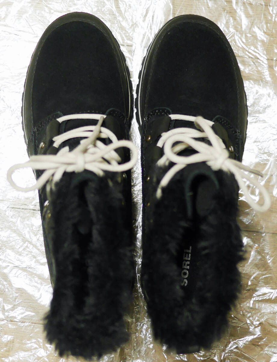 SOREL　ブーツ　COZY JOAN WOMENS LIMITED　スエード＆スムースレザー　防水　24cm (US7) ブラック　ソレル　レディース_画像8