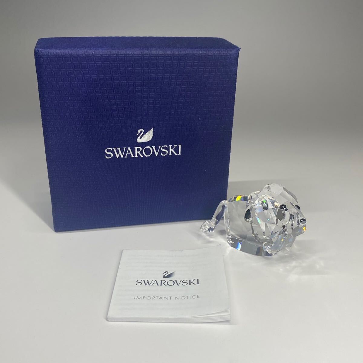 スワロフスキー SWAROVSKI 置物 ガラス細工 ライオン LION クリスタル コレクション オブジェ インテリア ミニチュア_画像1