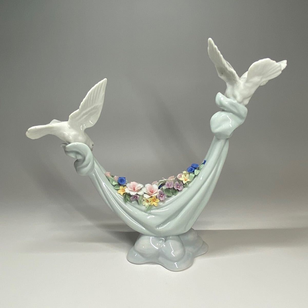  flat мир. цветок . Lladro произведение искусства керамика украшение восстановление есть крыло часть figyu Lynn интерьер 