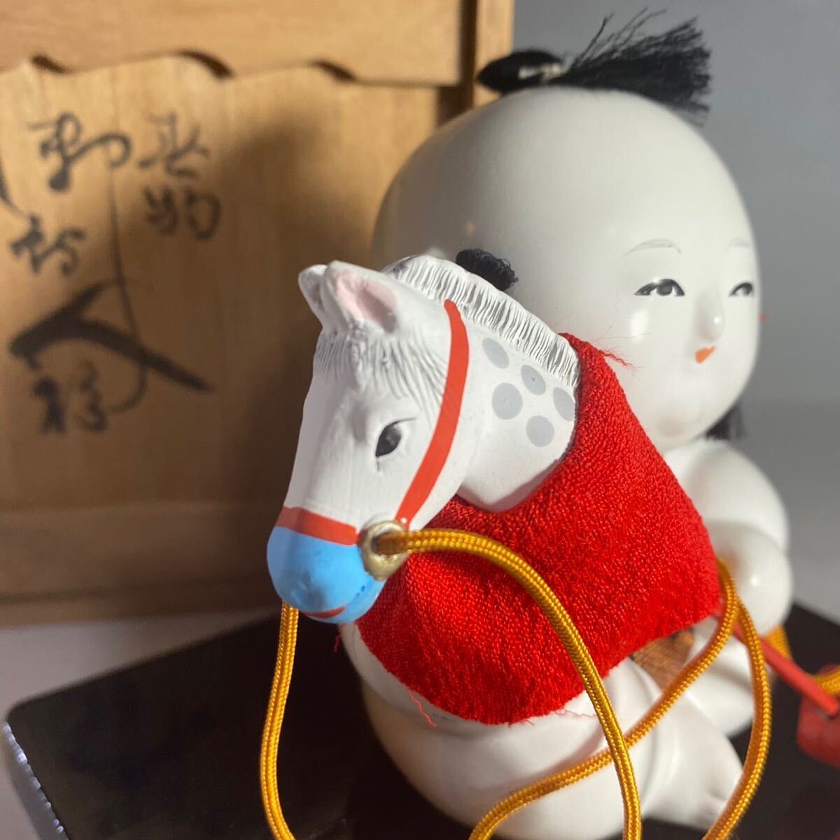 京人形司『丸屋 大木平蔵(丸平)』作 木彫御所人形 共箱 置物 京人形司『丸屋 大木平蔵(丸平)』作 木彫御所人形 共箱 置物