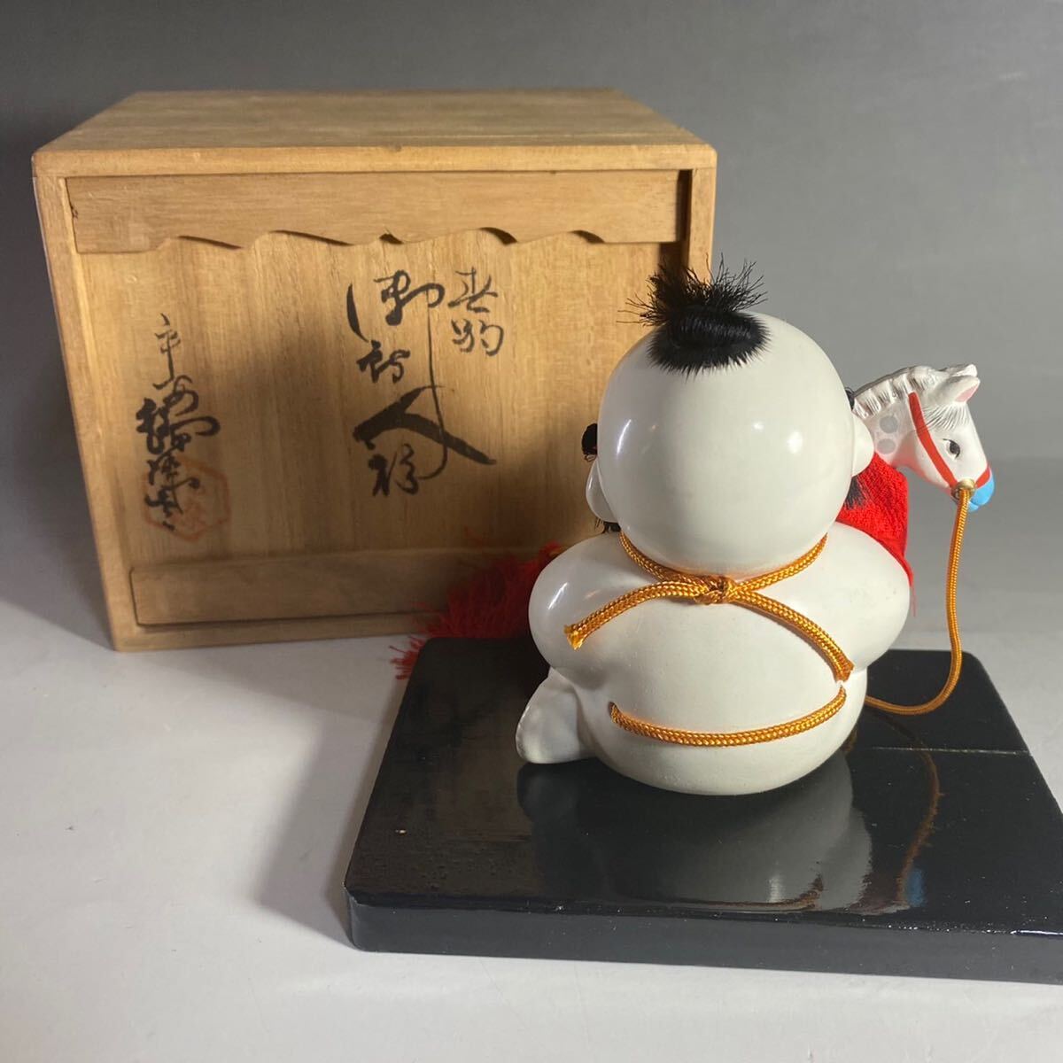 京人形司『丸屋 大木平蔵(丸平)』作 木彫御所人形 共箱 置物 京人形司『丸屋 大木平蔵(丸平)』作 木彫御所人形 共箱 置物