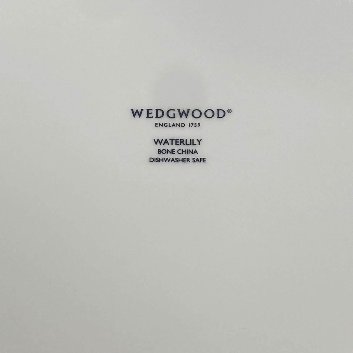 未使用 WEDGWOOD ウェッジウッド ワンダーラスト ウォーターリリー プレート 箱付 英国 イギリス　ケーキ皿 20cm_画像7