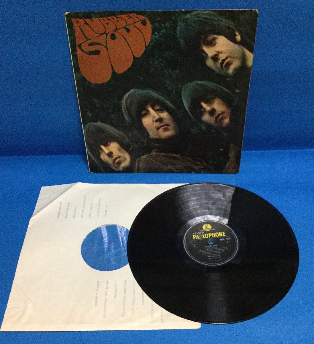 珍品 エラーレコード LP 洋楽 The Beatles / Rubber Soul 英盤 1/1 ラウドカット mono UKオリジナル ラベルエラー_画像3