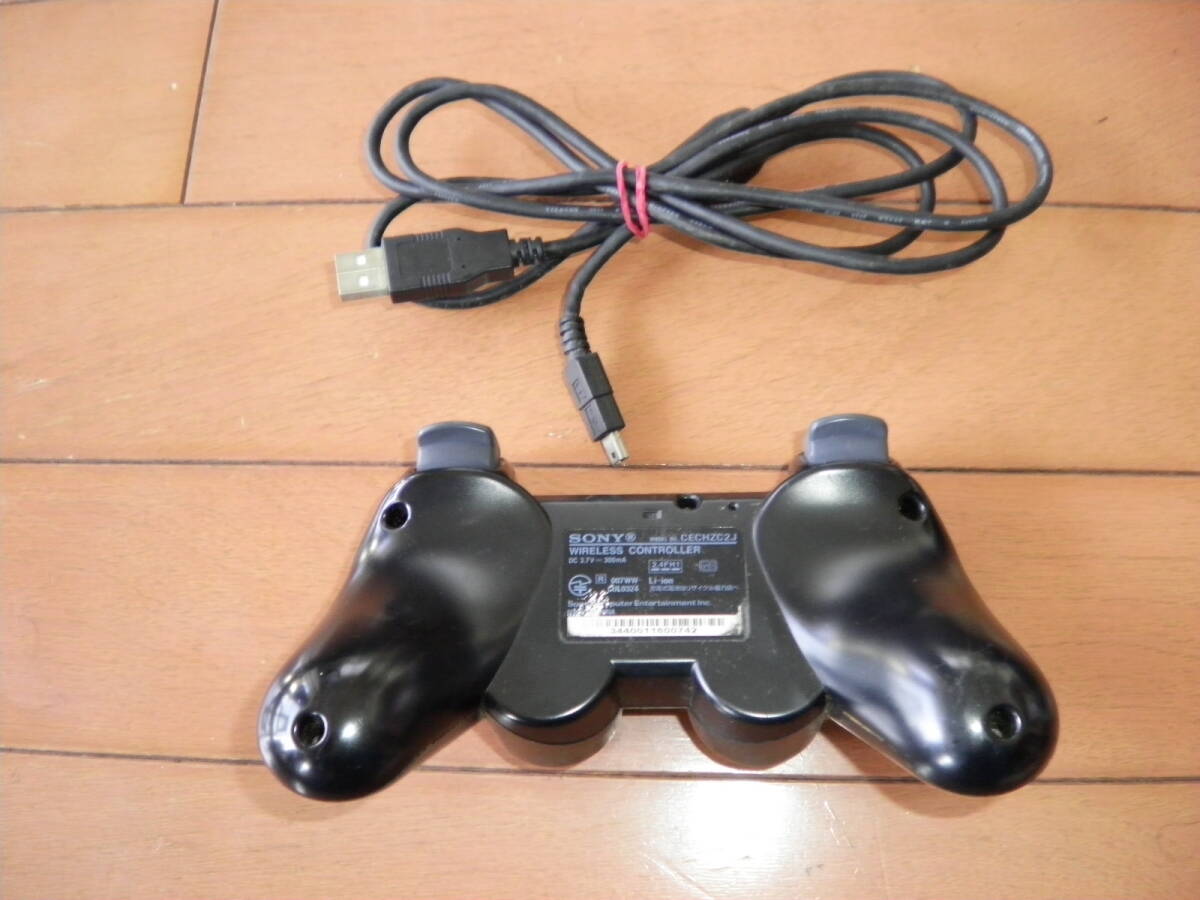 ソニー プレイステーション3 sony PS3 コントローラー CECHZC2J 動作確認済みみ_画像4