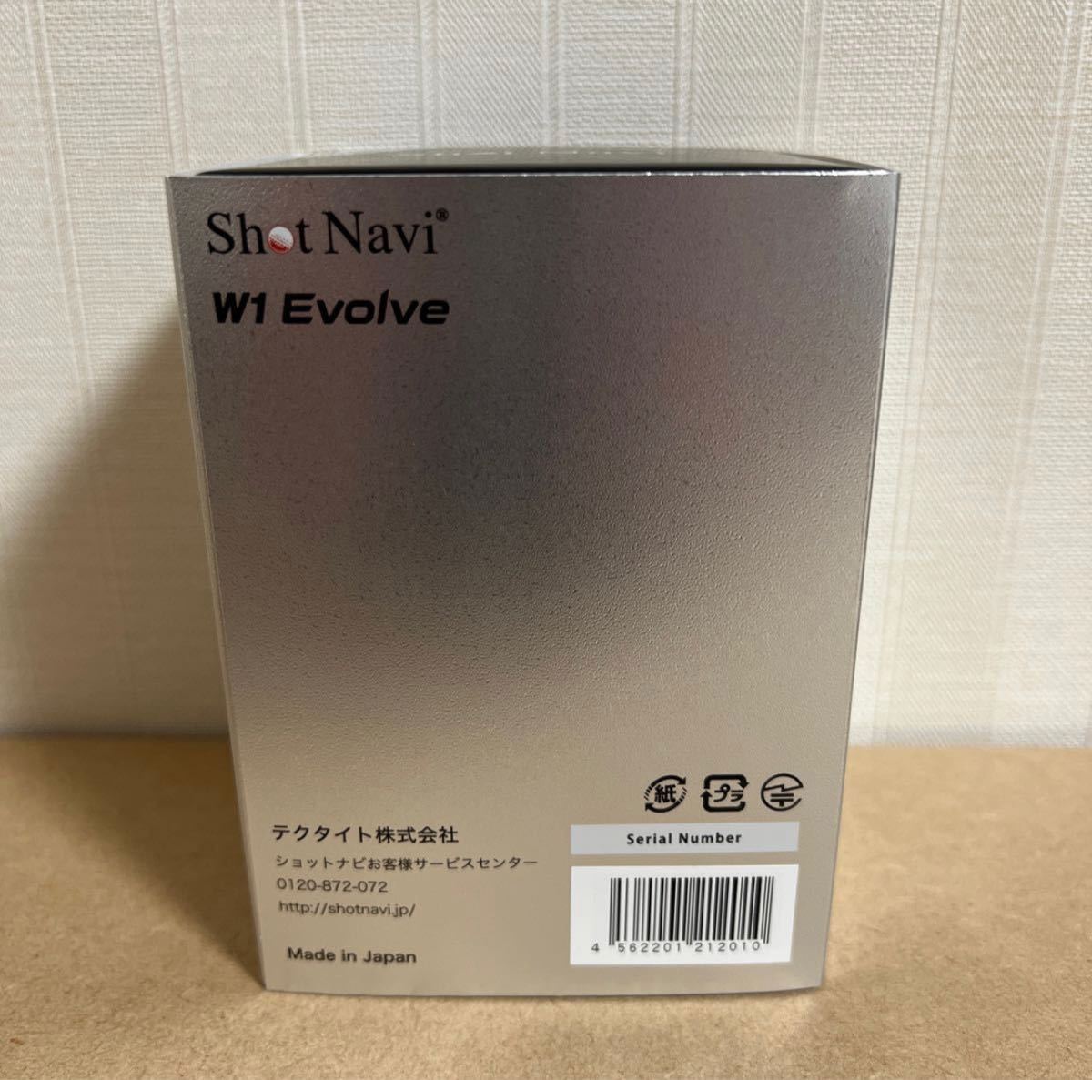 【新品・未使用】ShotNavi GPSゴルフナビ ゴルフウォッチ W1 Evolve ブラック×ブラック_画像4