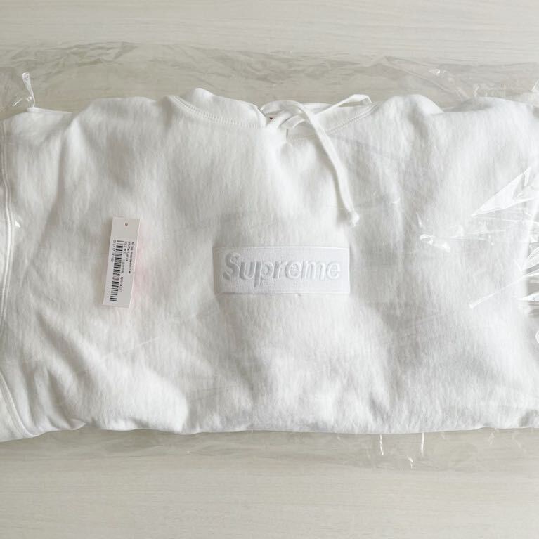 国内正規新品 L 23AW Supreme Box Logo Hooded Sweatshirt White 白