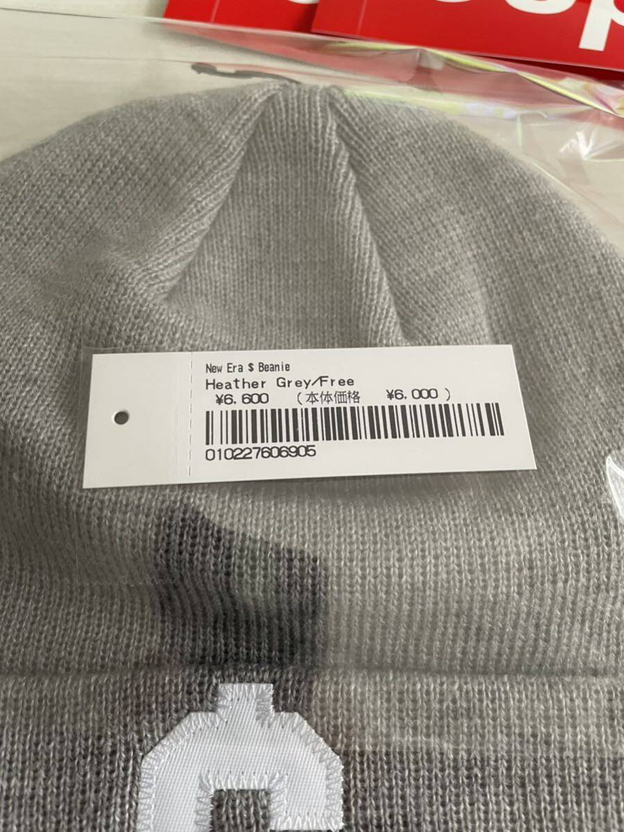 国内正規新品 24ss Supreme New Era $ Beanie Heather Grey グレー ニューエラ ドル ビーニー ニット帽