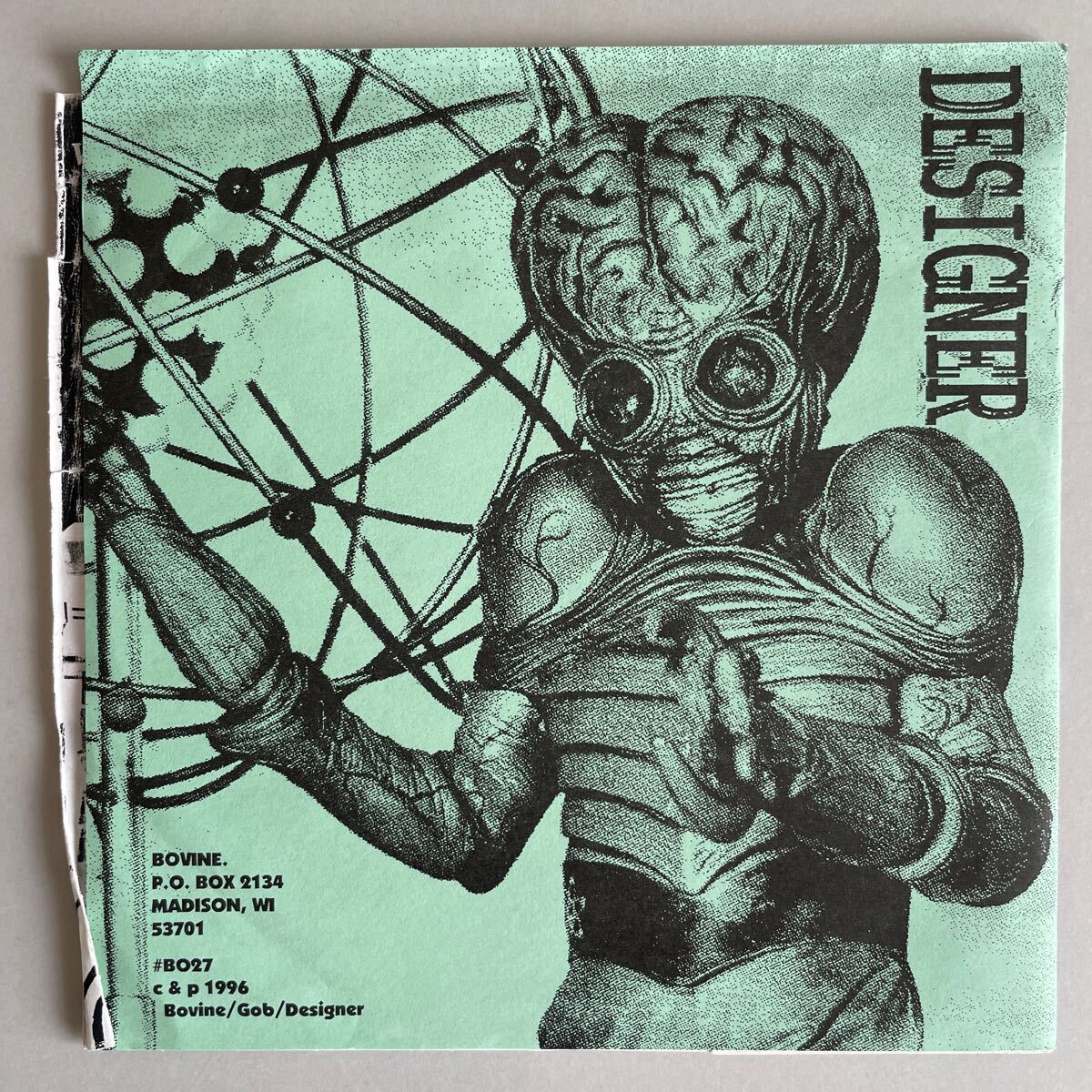 GOB / DESIGNER split 7”EP ノイズ パンク noise punk alternative _画像2