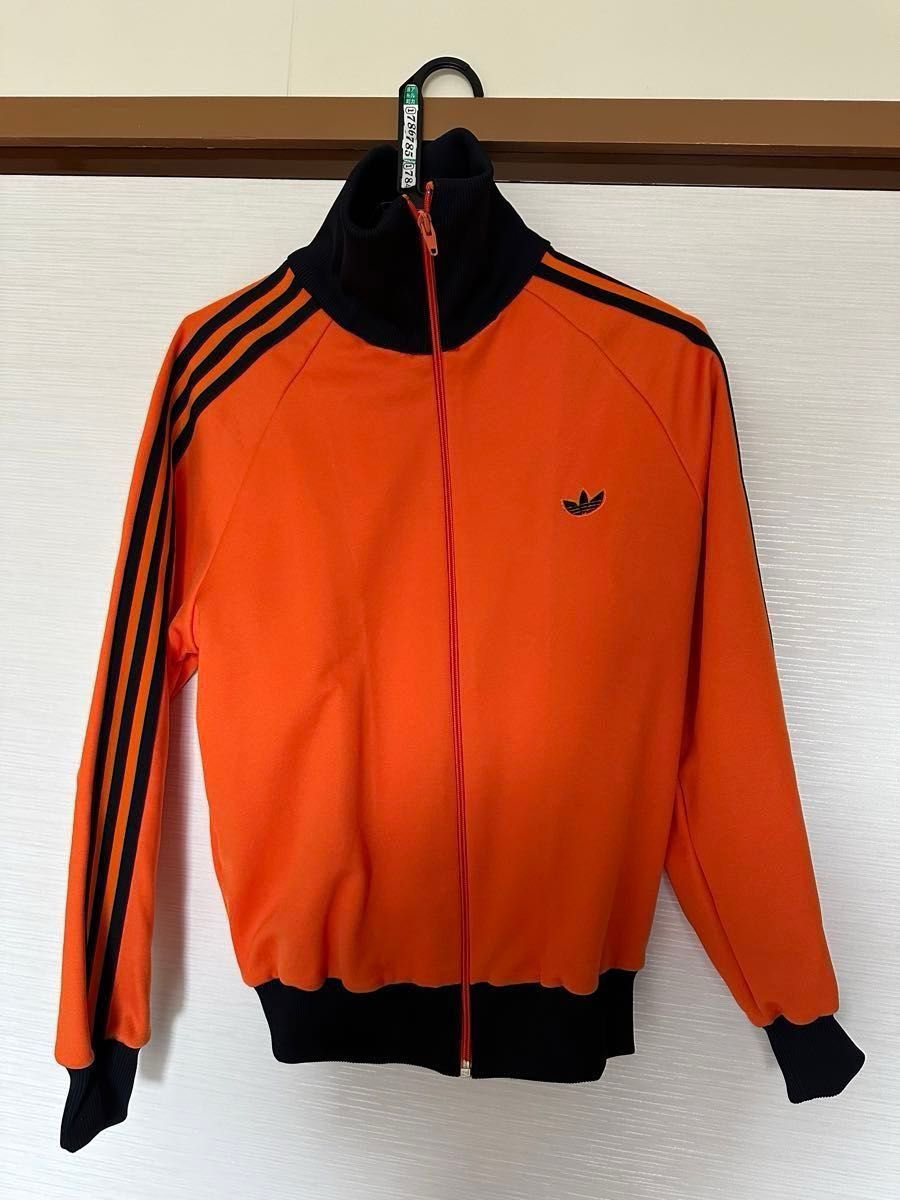 最前線の adidas 70s アディダス 紺 ジャージ古着 トラックジャケット