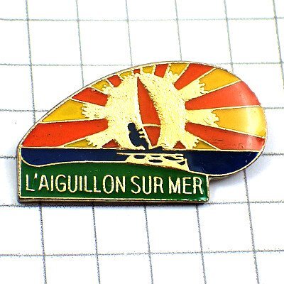 Значок штифта Windsurfin Taiyo -sou -Suru -Mail Sea ◆ French Limited Pins ◆ Редкий винтажный пин