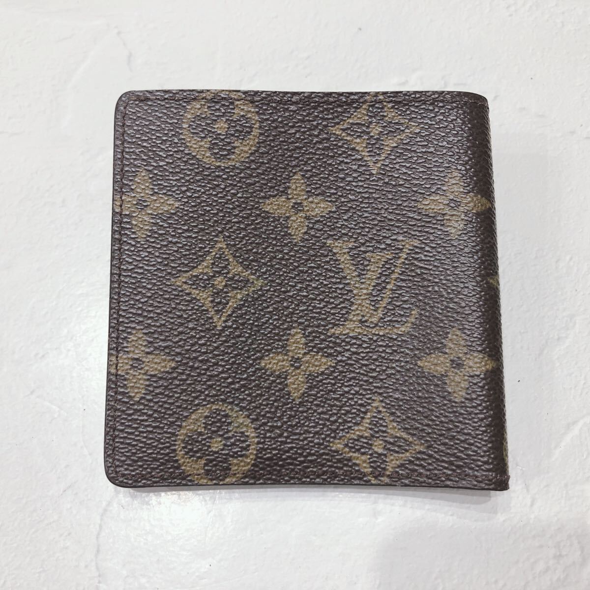 ☆LOUISVUITTON☆ ルイヴィトン ヴィトン カードケース 札入れ 財布 二つ折り財布 モノグラム ブラウン レザー レディース 送料無料_画像2