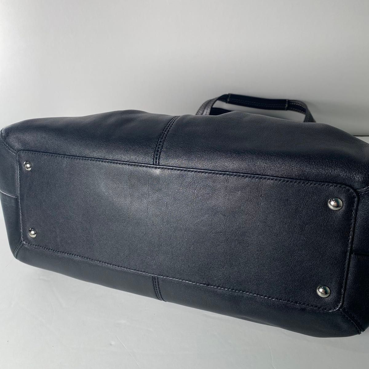 極美品 コーチ COACH ハンドバッグ トートバッグ 黒 牛革 極美品 コーチ COACH ハンドバッグ トートバッグ 黒 牛革