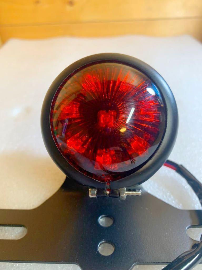 LED 丸型テールランプ 社外 テールランプ (ボバー チョッパー ハーレー カスタム カブ モンキー ２５０TR SR ｗ６５０ エイプ ホンダ）の画像3