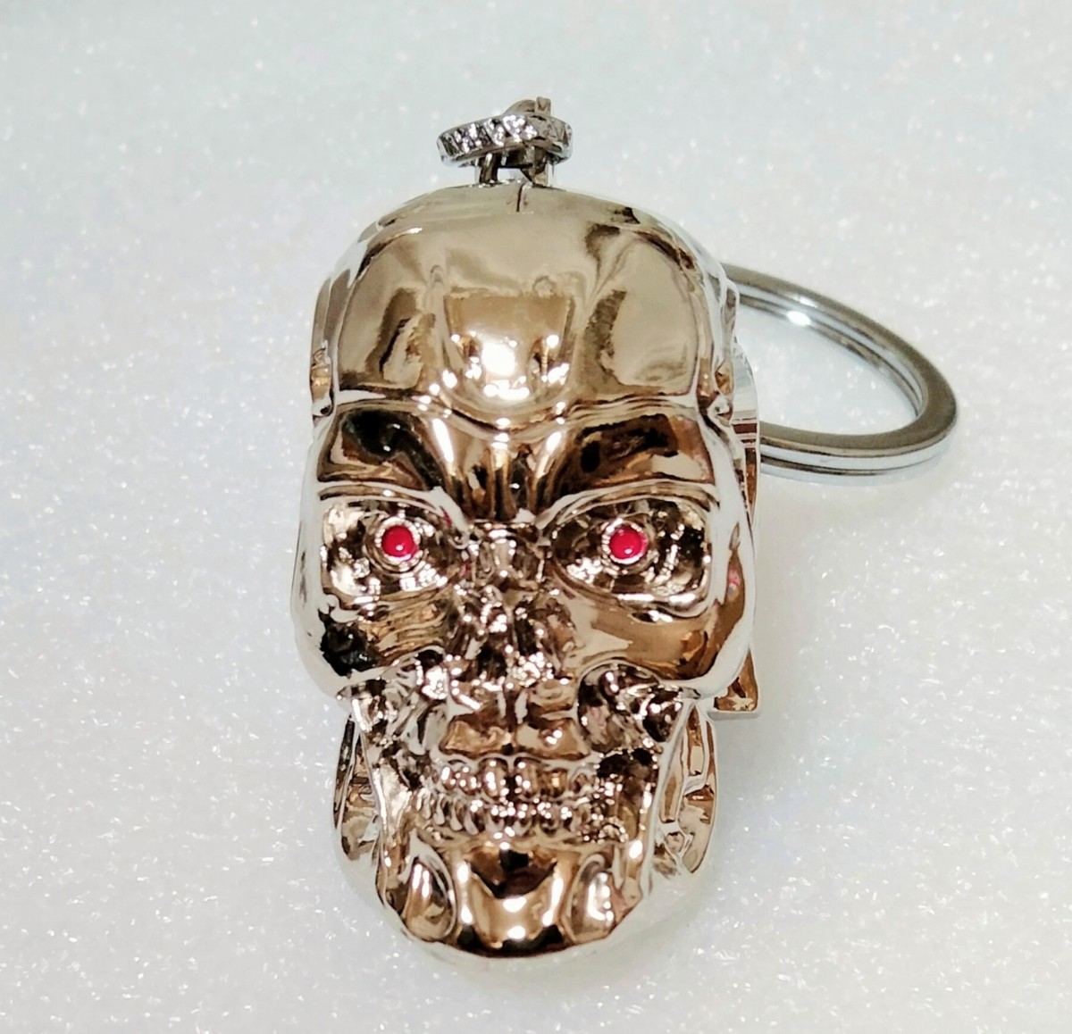  новый товар Terminator end Skull end каркас T800 head фигурка брелок для ключа серебряный 