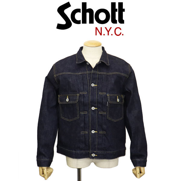 Schott (ショット) 2952006 16oz. 2ND DENIM JACKET セカンド デニムジャケット 367INDIGO M