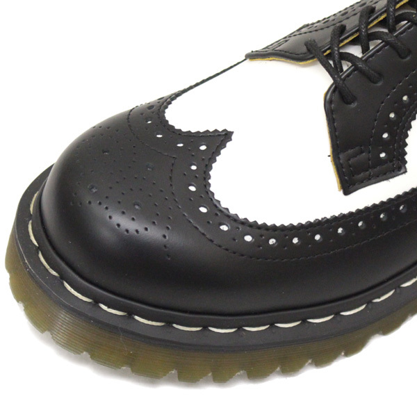 Dr.Martens (ドクターマーチン) 10458001 3989 BEX 5ホール ベックス レザーシューズ BLACK&WHITE UK8-約27.0cm_画像3