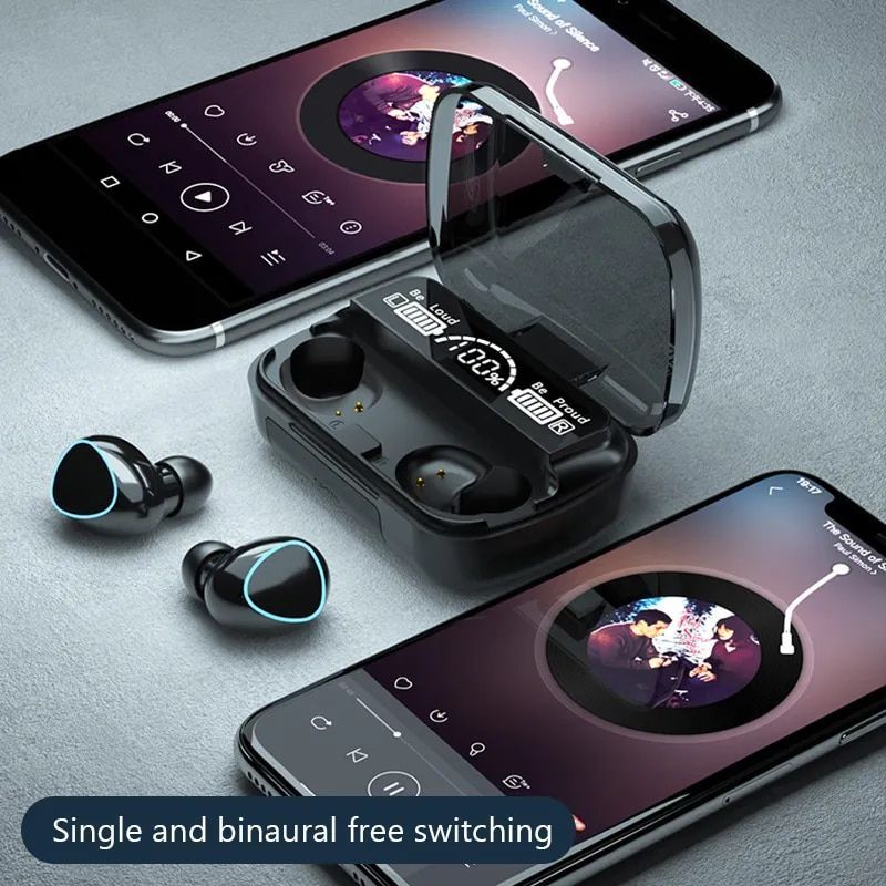  Bluetooth イヤフォン ノイズキャンセリング ワイヤレスイヤホン Bluetooth 充電ボックス Hi-Fi イヤホン 高品質 ワイヤレス_画像2