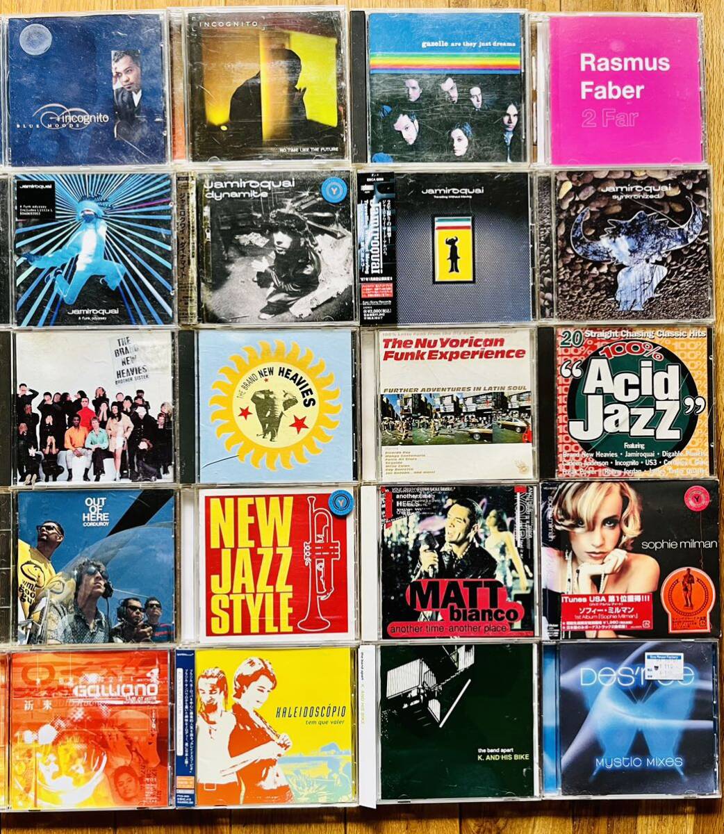 ACID JAZZ / クラブ～ラウンジ系CD20枚まとめて。JAMIROQUAI,INCOGNITE,BRAND NEW HEAVIES,DES'REE、GALLIANO,MATT BIANCOなどの画像1