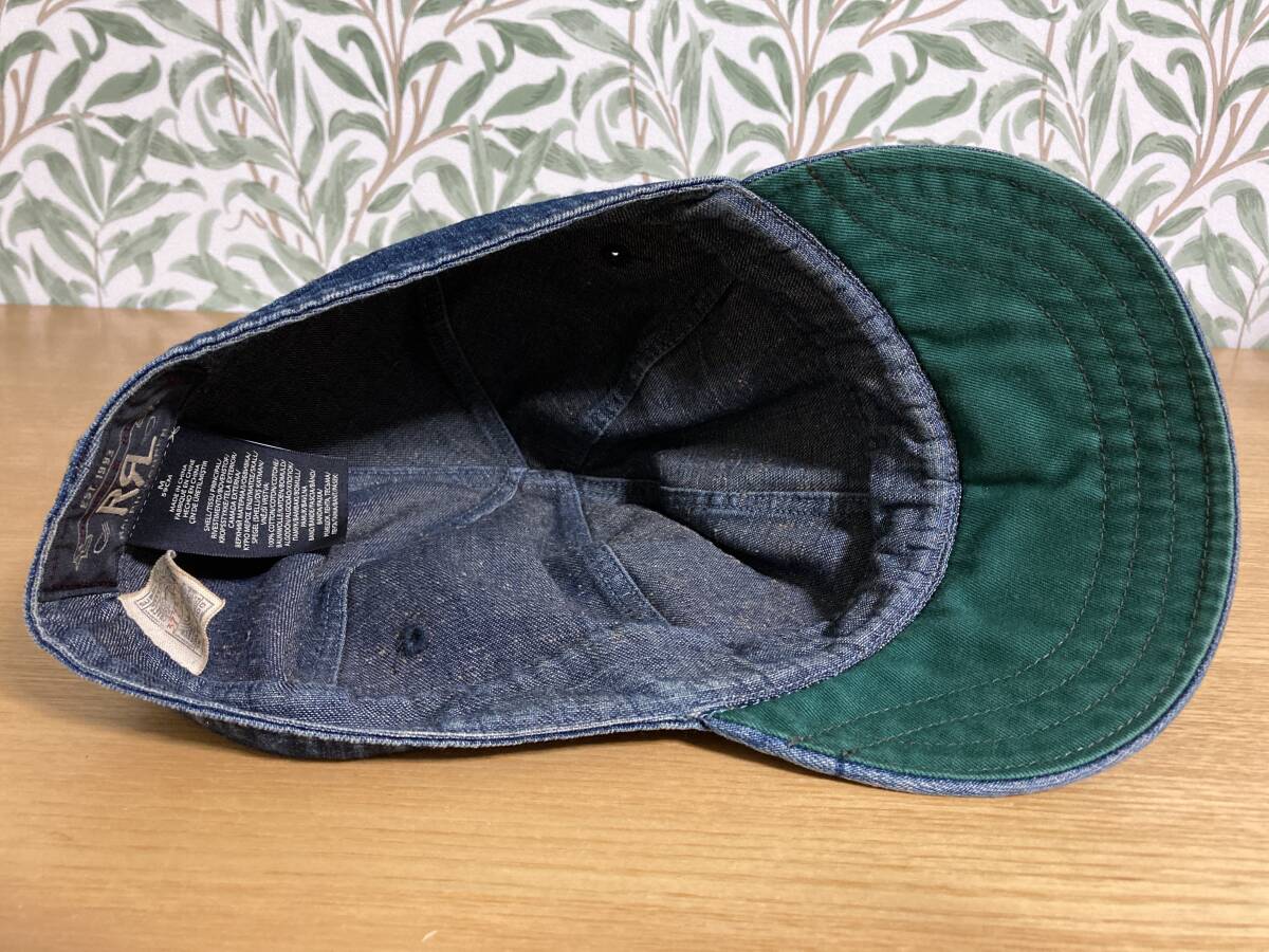 RRL Indigo Wabash Work Cap 2022SS ダブルアールエル インディゴ ワーク キャップ 帽子 キャスケット_画像6