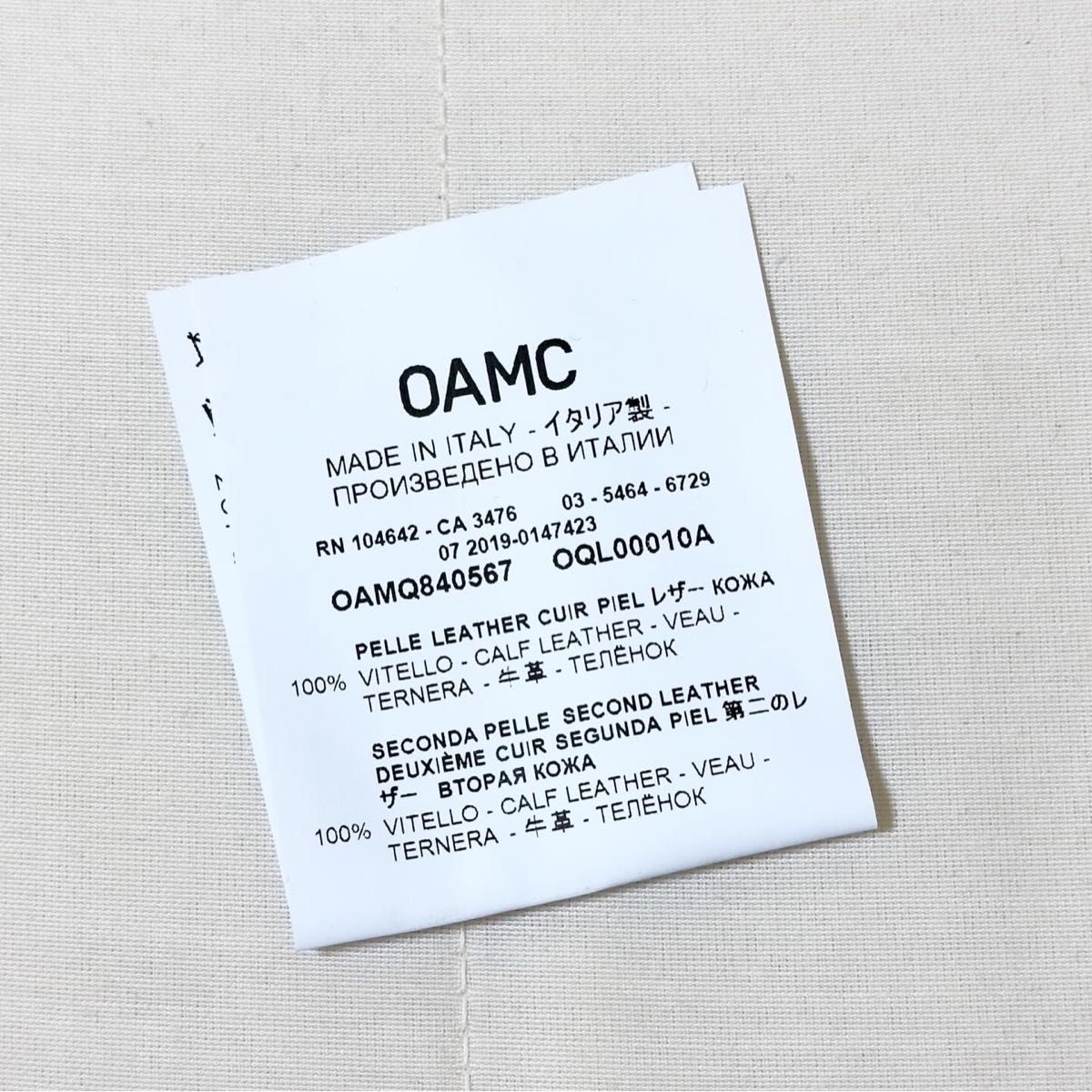 OAMC レザーネックキーホルダー ネックストラップ ホワイト