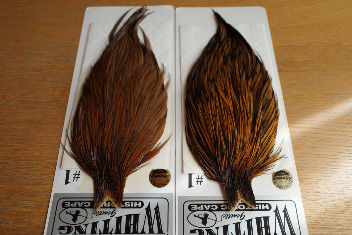 ホワイティングハックル　WHITING Historic Rooster Cape ♯1 2枚セット_画像2