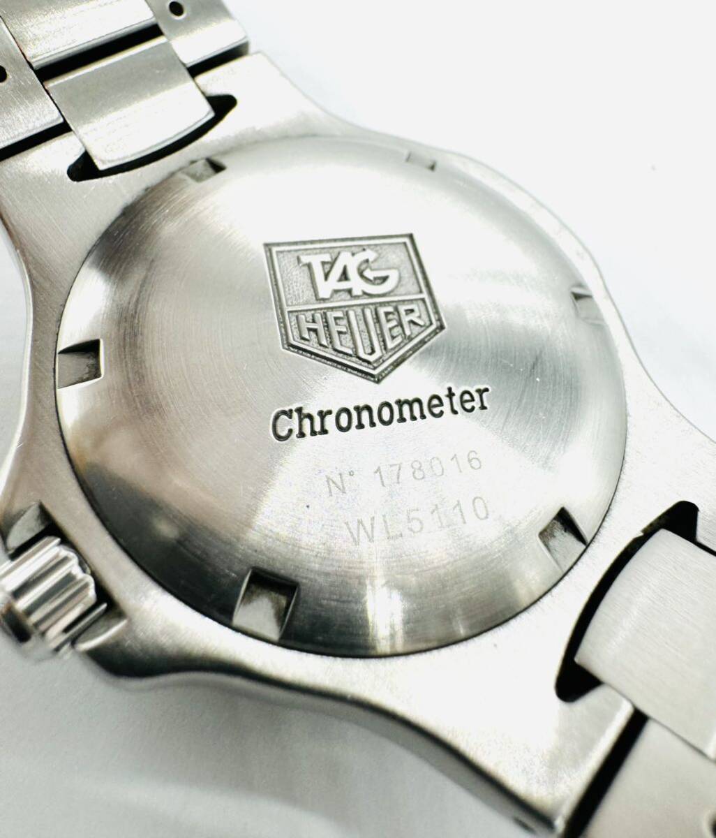 良品 タグホイヤー キリウム クロノメーター WL5110 128648 AT/自動巻き シルバー文字盤 デイト 2ERT メンズ腕時計 の画像8