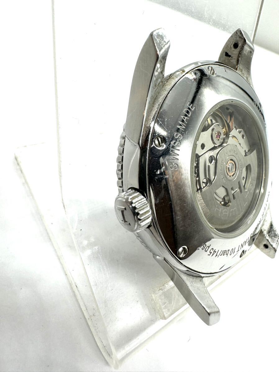 ハミルトン ジャズマスター シービュー H375650 AT 黒文字盤 デイデイト メンズ腕時 の画像5