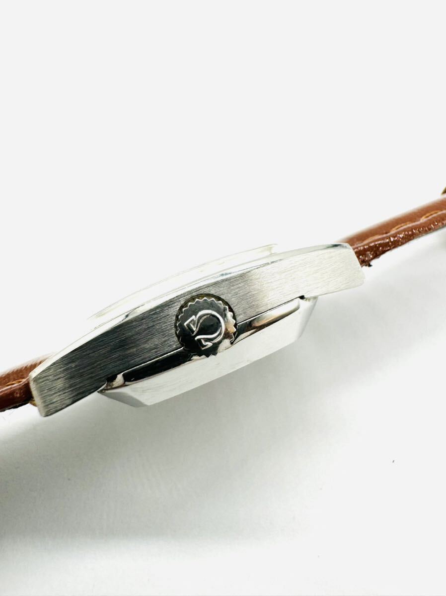 オメガ AT/自動巻 ジュネーブ デイト シルバー文字盤 レディース腕時計 非稼働の画像2