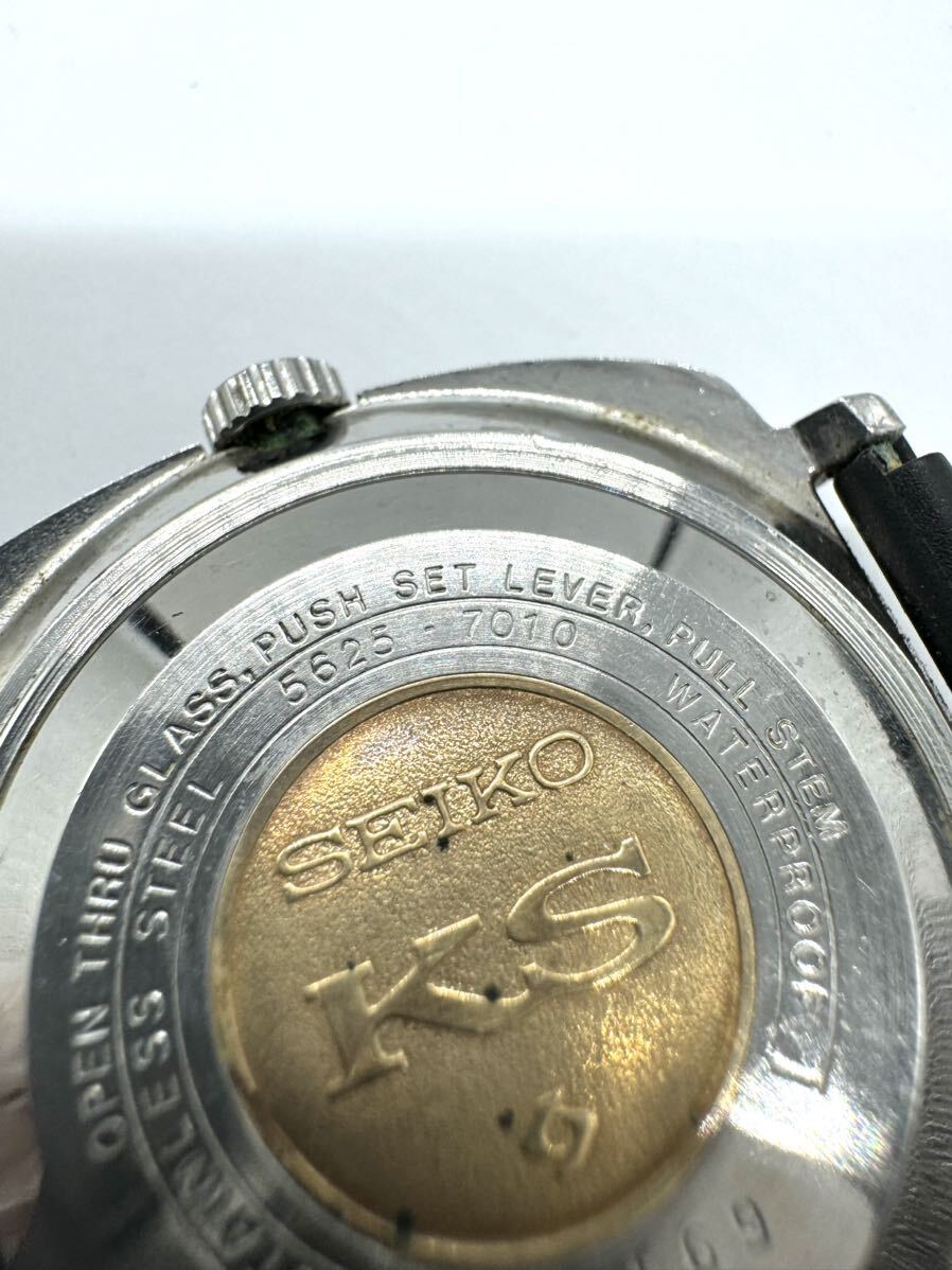SEIKO セイコー 腕時計 AT オートマ デイト 自動巻き 5625-7010 非稼働の画像4
