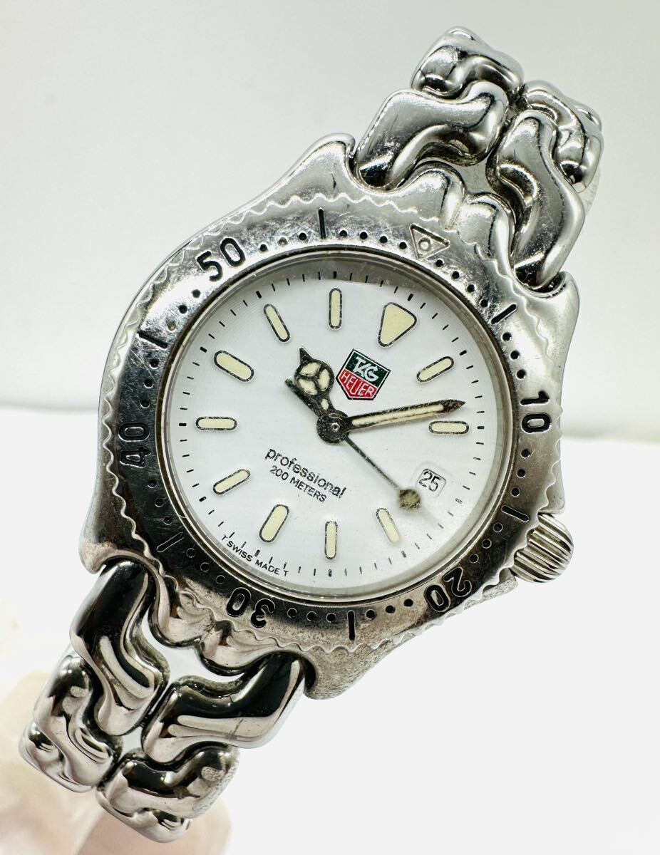 割引クーポン タグホイヤー 良品 QZ レディース腕時計 デイト 白文字盤