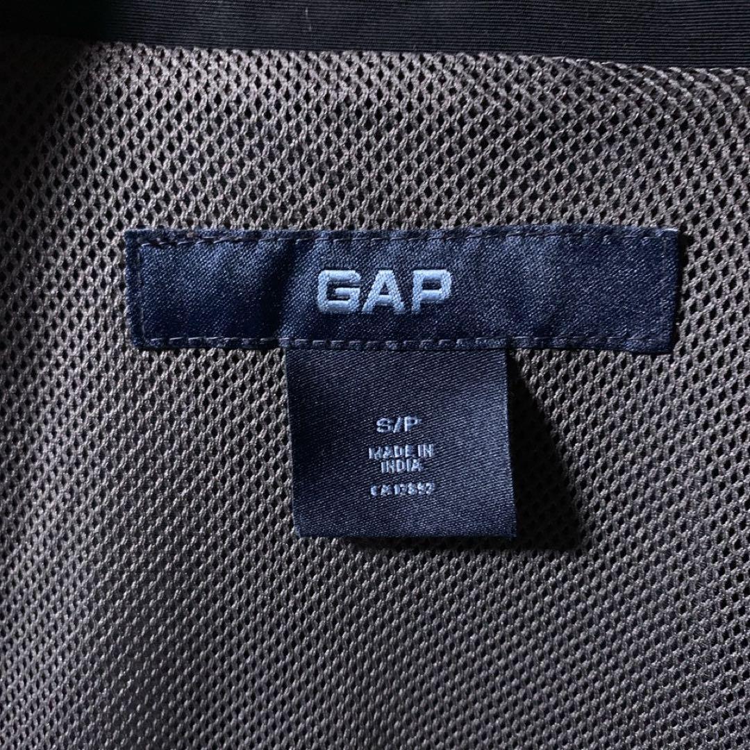 00s 古着 old gap ナイロン スイングトップ ドリズラージャケット 黒_画像6