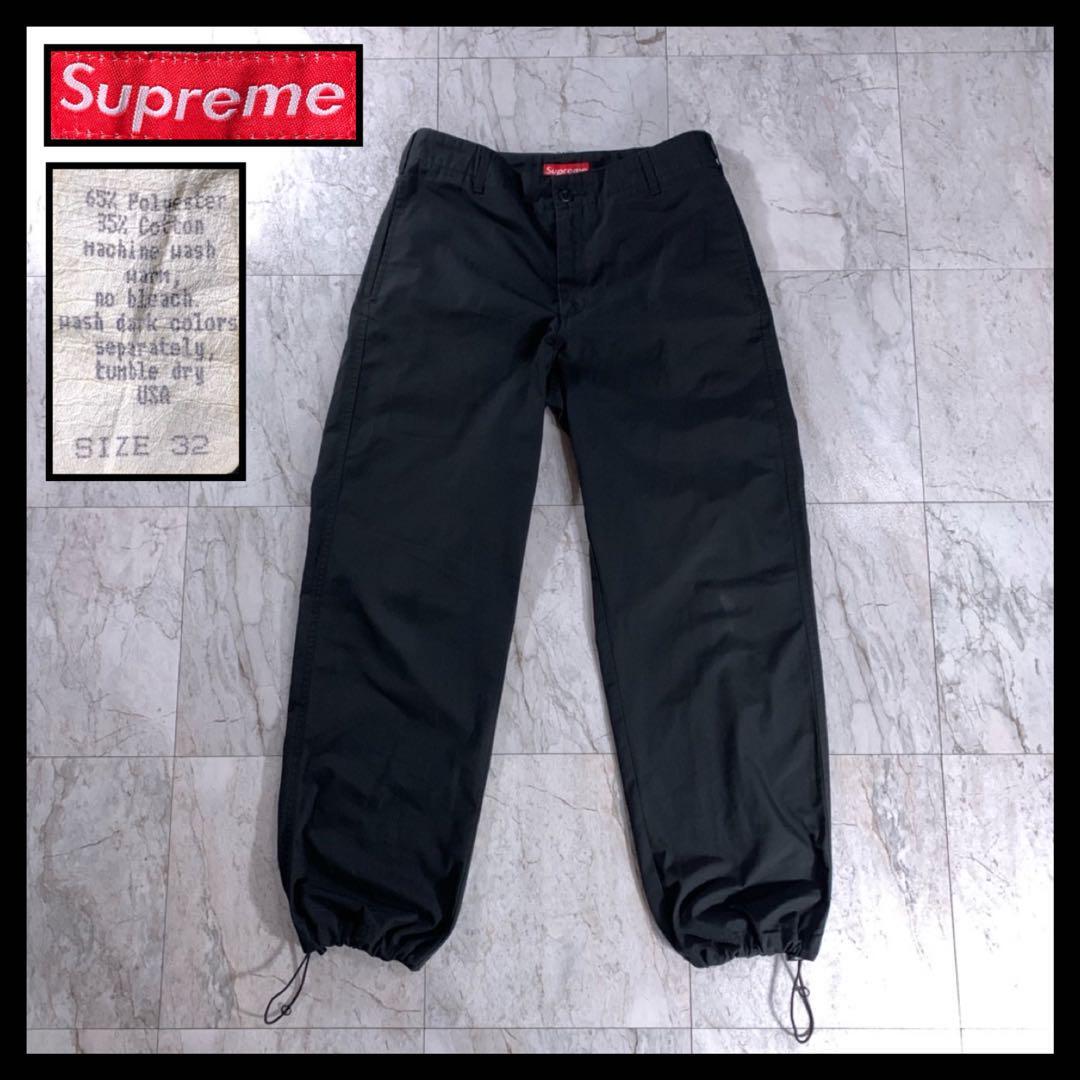 USA製 90s supreme カーゴパンツ 黒 ドローコード 32 初期タグ USA製 90s supreme カーゴパンツ 黒 ドローコード 32 初期タグ